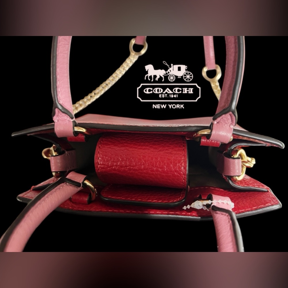 Coach Mini Pepper Crossbody bag in a colorblock design. 
Style #: C6994 NWOT - Picture 9 of 12